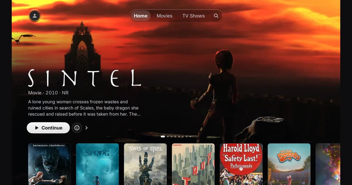 LG webOS 4.0+ television (Plex app stack): Chromium gone, a Plex wall at 60 fps.