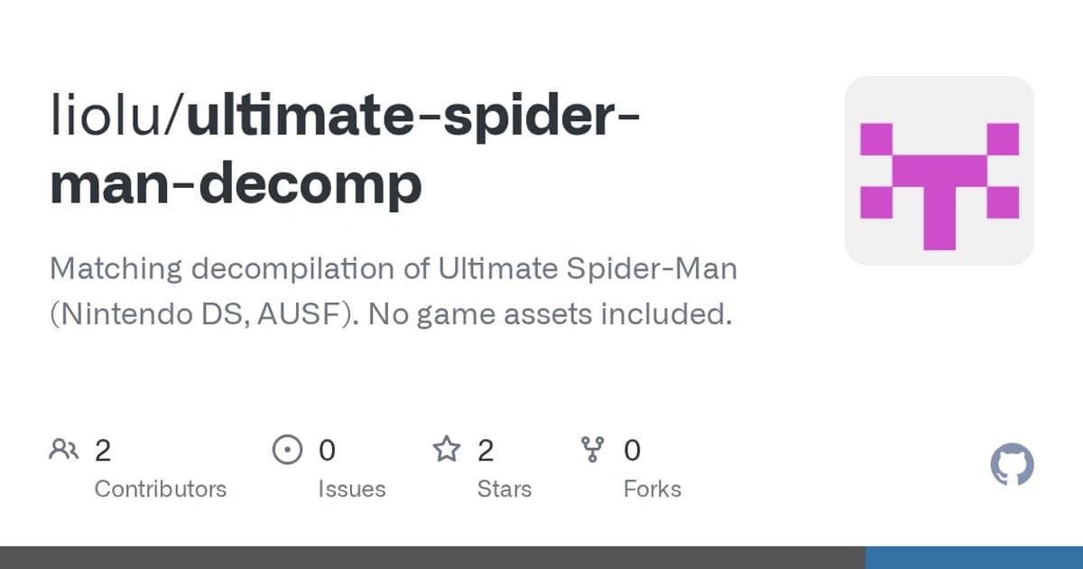 Ultimate Spider-Man (Nintendo DS): 2,393 DS functions matched exactly against the French release.