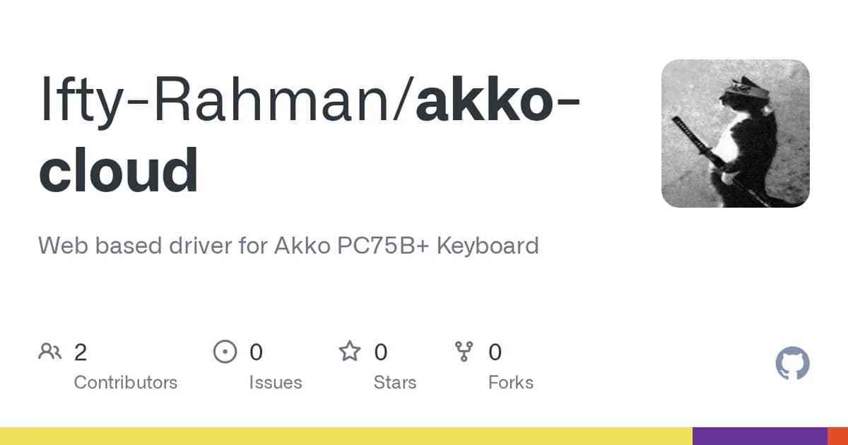 Akko PC75B keyboard driver: A keyboard configurator in the browser, from the vendor app's protocol.