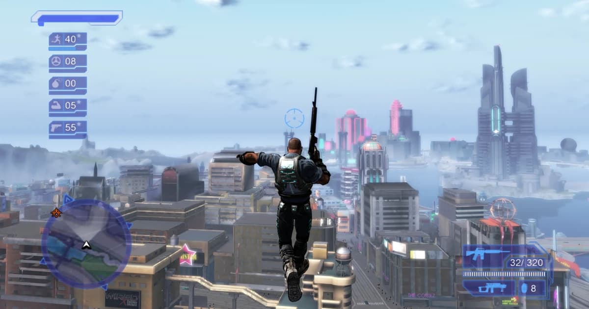 Crackdown (Xbox 360): The Agency returns as native code: 60 fps, mouse aim and a randomizer.