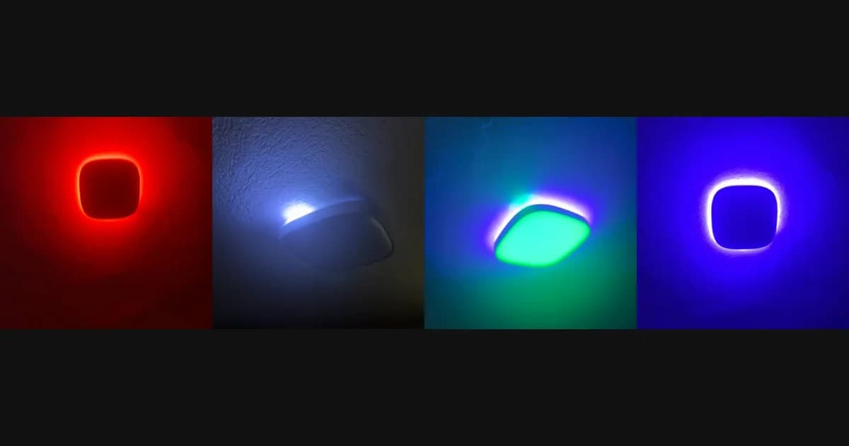 Govee H60A4 ceiling light: Lighting just the ring of a ceiling lamp, found from phone videos.