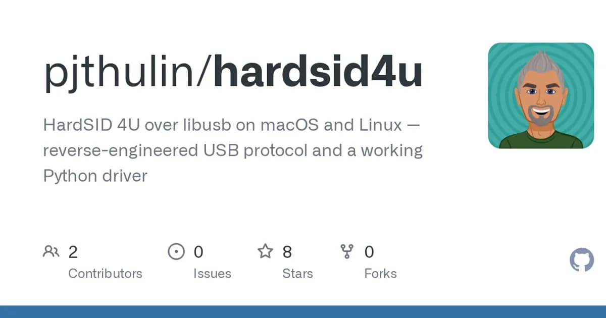 HardSID 4U (USB SID-chip box, 2008): A Windows-only SID chip box, now playable from macOS and Linux.