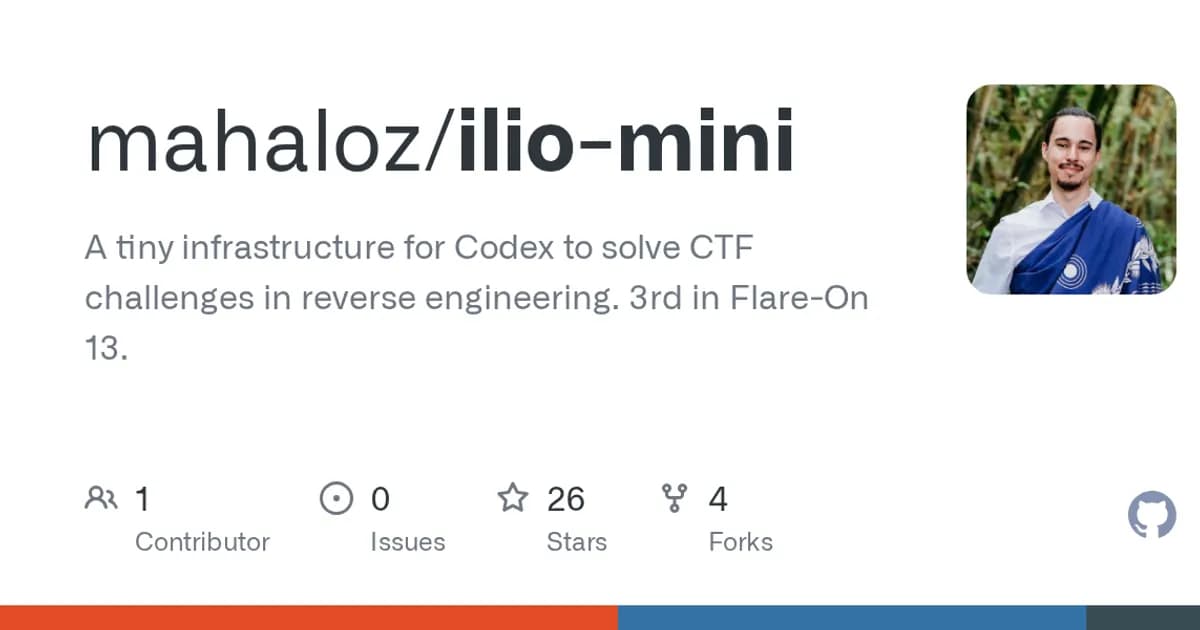 Flare-On 13 challenges: Codex in Docker took 3rd place in Flare-On 13.