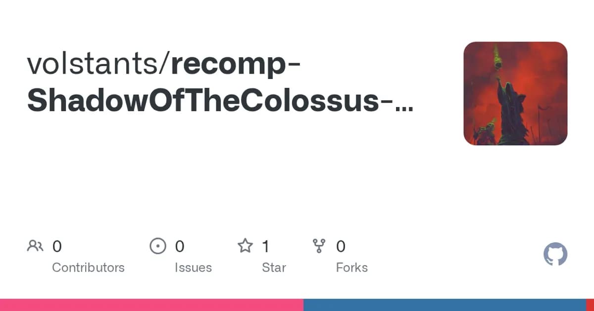 Shadow of the Colossus (PS2, 2005): A PS2 classic running natively on PC, fully AI-written.