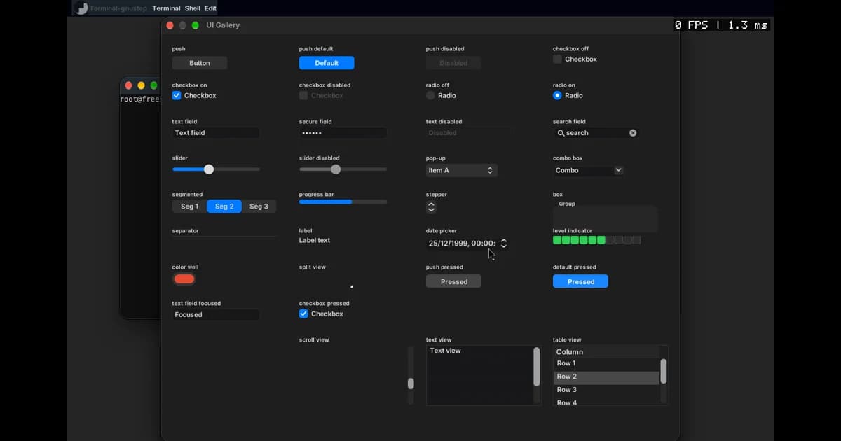 macOS WindowServer (SkyLight) protocol and AppKit apps: A Mac style window server for FreeBSD that runs real Mac apps.
