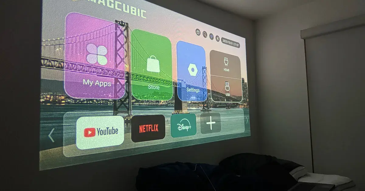 Android projector (HY300 type): A $35 projector that quietly rents out your home network.