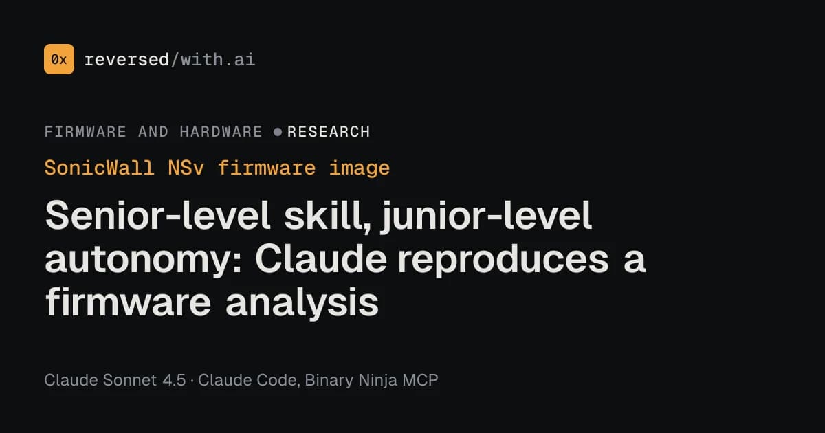 SonicWall NSv firmware image: Senior-level skill, junior-level judgement: it needed two nudges.