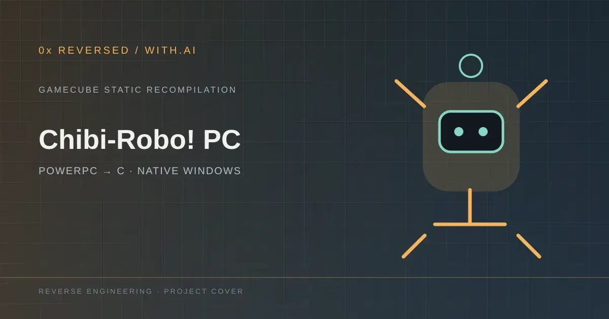 Chibi-Robo!: Rebuilt Chibi-Robo as a native PC game with AI coding agents