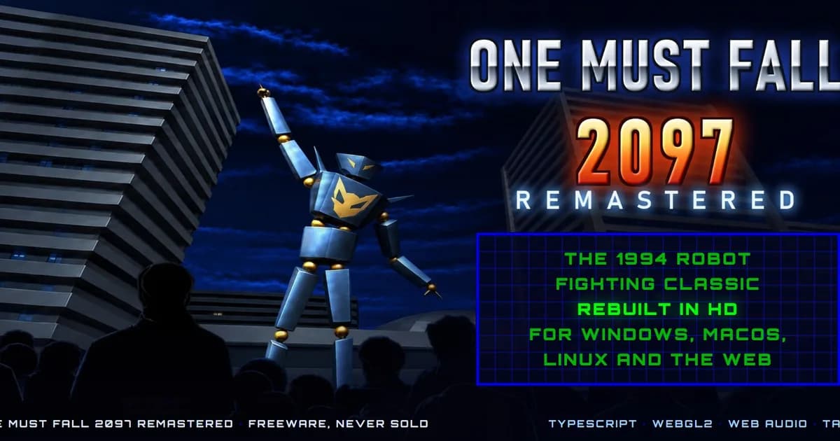One Must Fall 2097: A faithful HD reimplementation of the 1994 robot fighting classic for modern systems and the web.