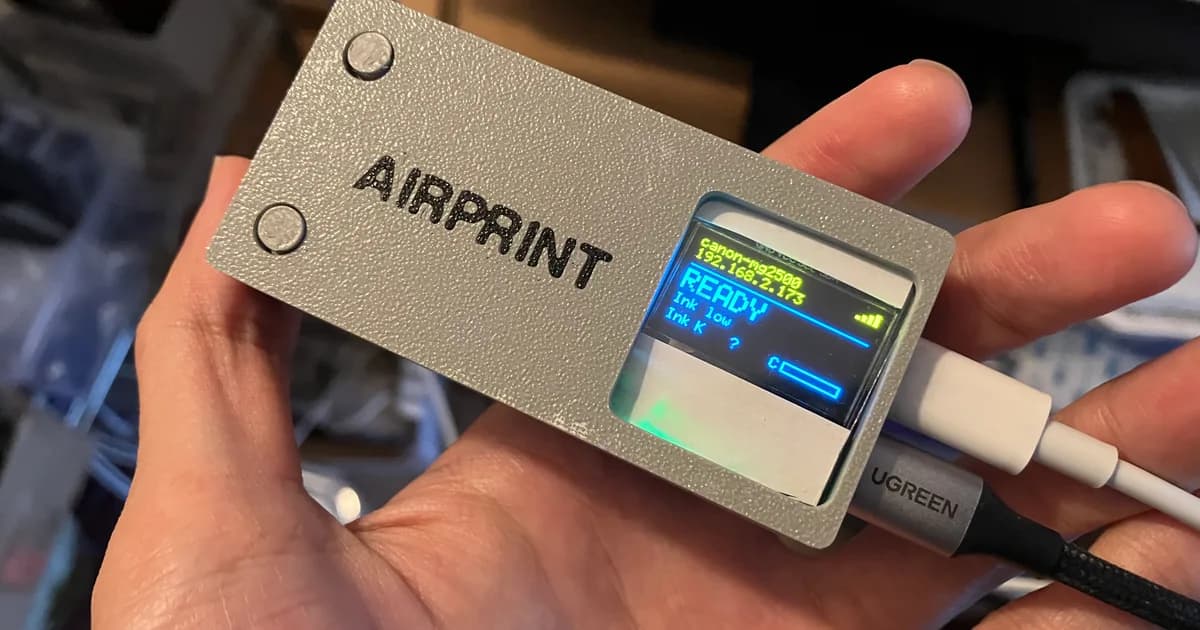 ESP32-S3 USB-to-AirPrint: Firmware for ESP32-S3 to enable AirPrint and AirScan on legacy USB-only printers.