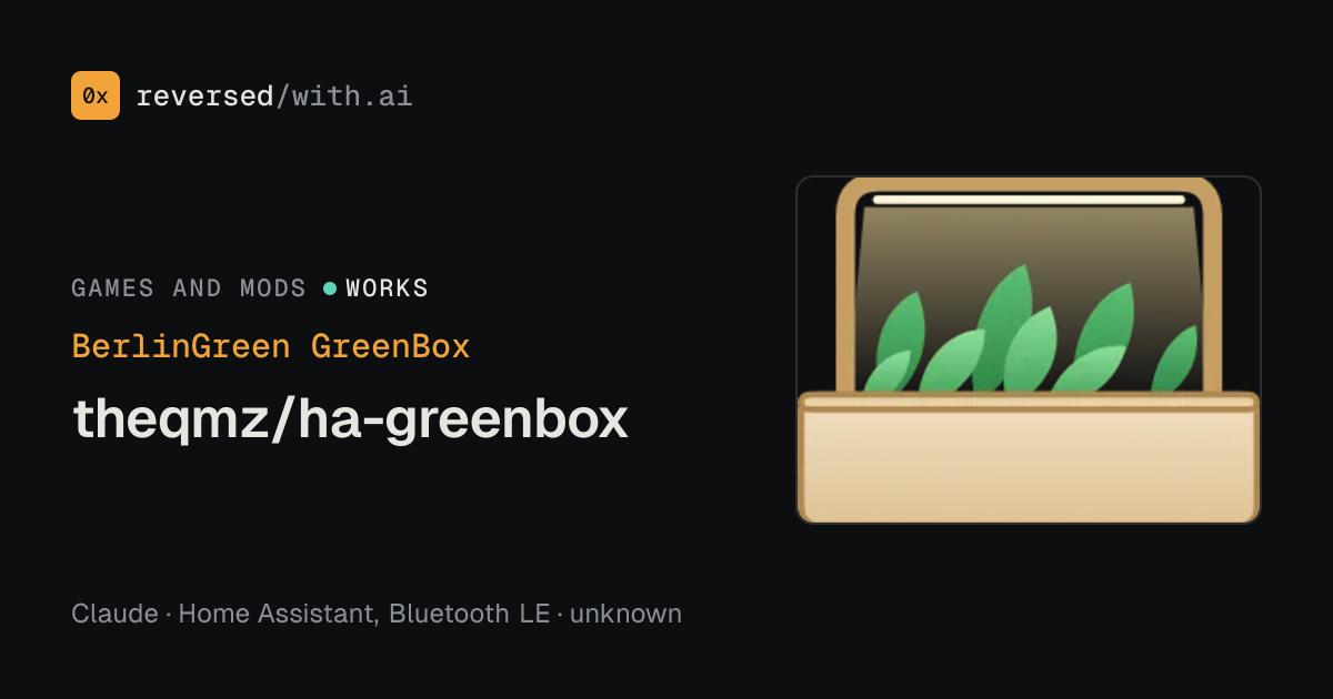 BerlinGreen GreenBox: theqmz/ha-greenbox