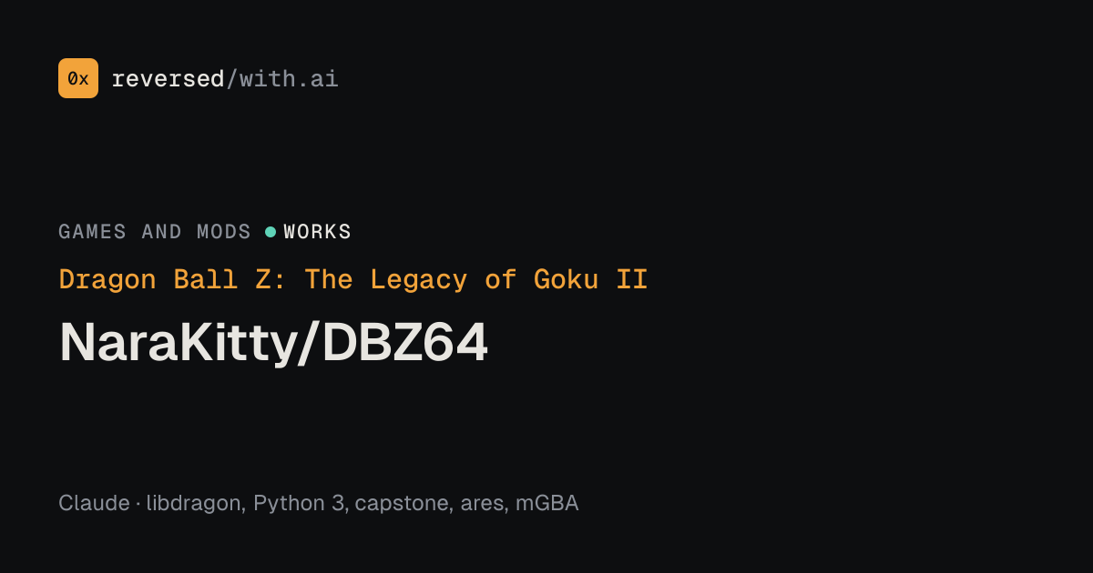 Dragon Ball Z: The Legacy of Goku II: NaraKitty/DBZ64