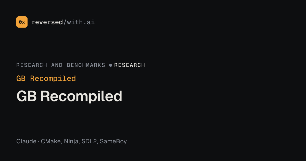GB Recompiled: GB Recompiled