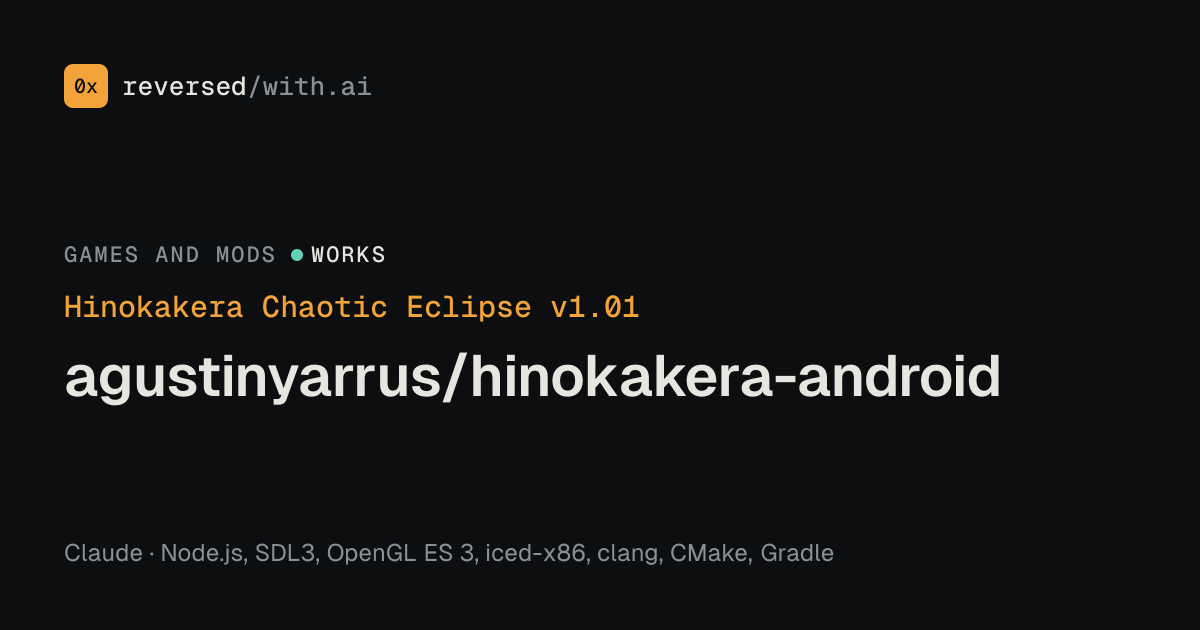 Hinokakera Chaotic Eclipse v1.01: agustinyarrus/hinokakera-android