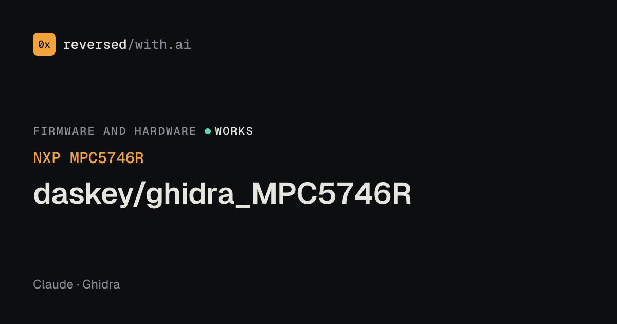 NXP MPC5746R: daskey/ghidra_MPC5746R