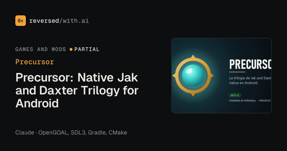 Precursor: Precursor: Native Jak and Daxter Trilogy for Android