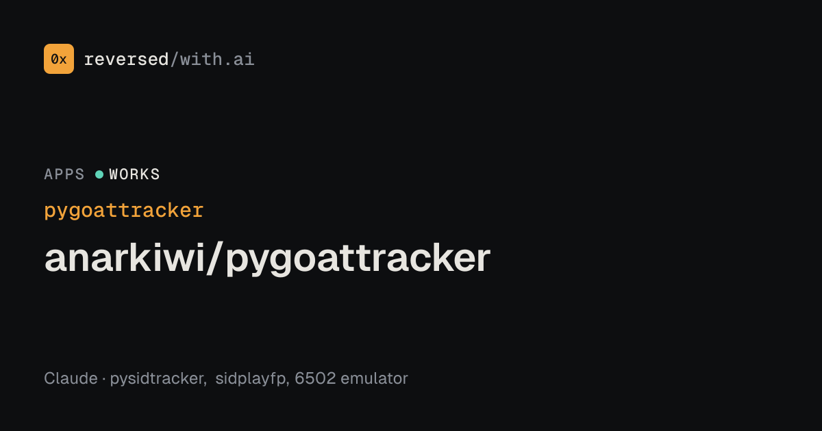 pygoattracker: anarkiwi/pygoattracker